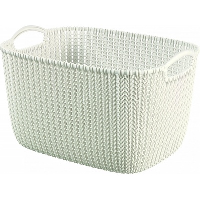 CURVER Knit Hranatý Koš bílá 19 l