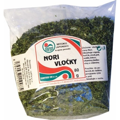 SUNFOOD Nori vločky 80 g