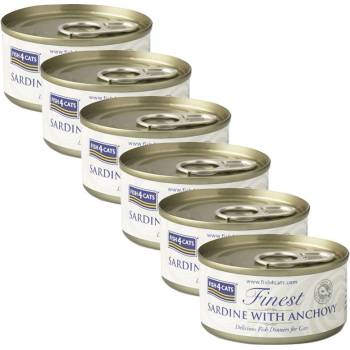 Fish4cats Finest Sardine & Anchovy 6 x 70 g