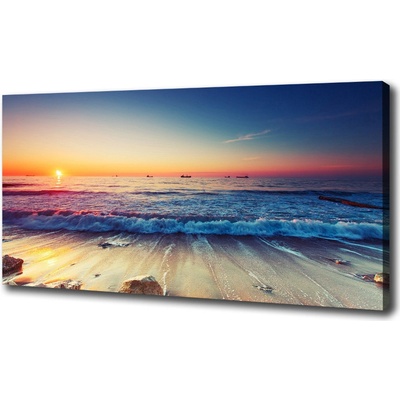 Foto obraz na plátne Východ slnka more 100x50 cm