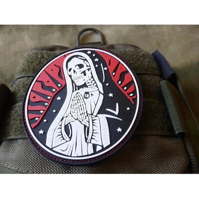 JACKETS TO GO Nášivka SANTA MUERTE plast velcro BAREVNÁ