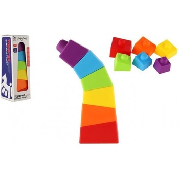Teddies Кула/Пирамида наклонена цветна подреждаща се играчка 6 бр. пластмаса