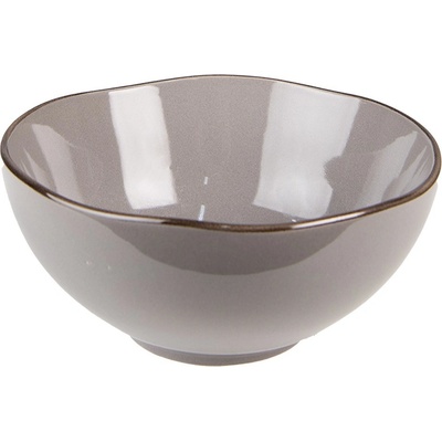 Clayre & Eef Keramická miska na polévku Billo šedá 15 x 7 cm 500 ml