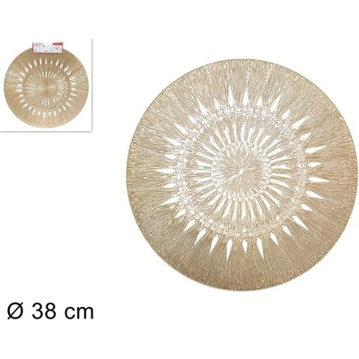 MAkro prestieranie guľaté 38cm zlaté