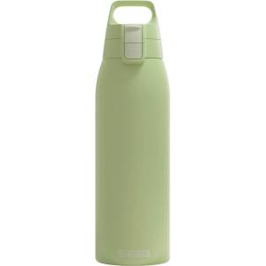 SIGG - Insulated drinking bottle - Thermos bottle Shield Therm One Eco Green carbonated drinks - Leak-proof - Dishwasher safe - BPA-free - 90% recycled stainless steel - Light green - 1L - 6021.60 (6021.60