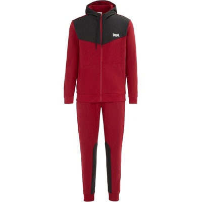 Lonsdale Анцуг Lonsdale Mens Tracksuit - Dark Red/Grey