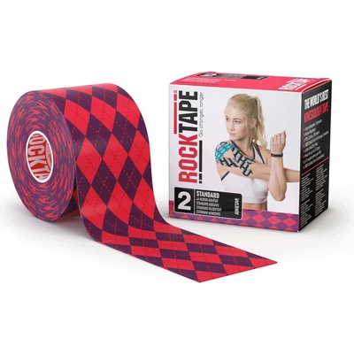 Rock Tape Tejpovací páska Růžové kosočtverce 5 m x 5 cm
