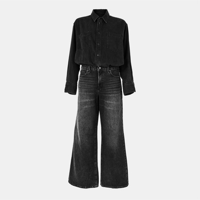 Good american Women's Good British Jumpsuit - black389