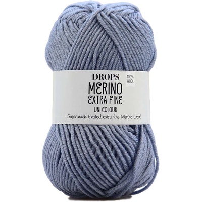 Drops Merino Extra Fine 38 modrá mlha