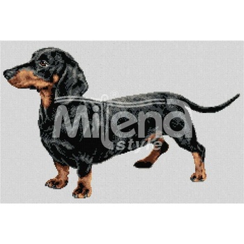 Milena Style Дакел - гоблен със схема конци Ariadna 1: 1