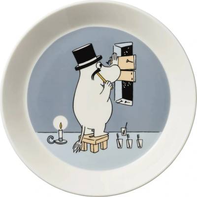 Talířek Moomin Arabia 19 cm Moominpappa grey