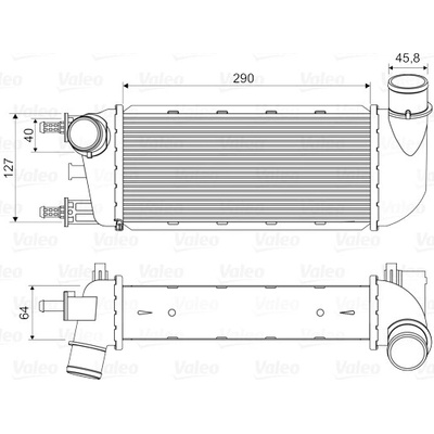 Chladič plniaceho vzduchu VALEO 818582