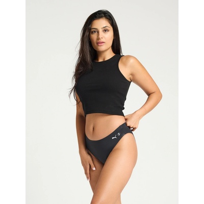 PUMA & Modibodi Seamfree Active Menštruačné nohavičky Bikini Moderate Heavy Onyx Grey