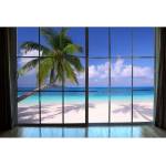 DIMEX ART Флизелинов фототапет плаж пред прозореца 375 x 250 см