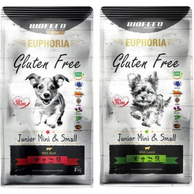 Biofeed Euphoria Puppy Small jahňacie 2 kg a hovädzie 2 kg