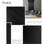 Lamelio Десен оребрен краен панел Lamelio Olmo черно покритие 2.6x270 см (ZP1-C)