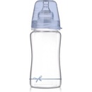 LOVI sklenená fľaštička Diamond Glass mašlička modrá 250 ml