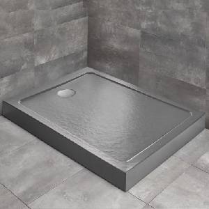 Radaway Правоъгълно душ корито Radaway Doros F Compact Stone 150x90 см акрил антрацит (SDRFP1590-05-64S)