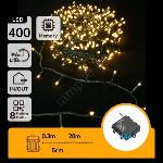 Aigostar - LED външна коледна гирлянда 400xLED/8 функции 4xAA 20, 3 м топла бяла светлина (AI2331)
