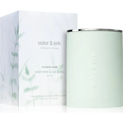 ester & erik scented candle wild mint & cut grass (no. 03) ароматна свещ 350 гр