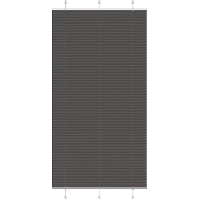 VidaXL Roleta plisé černá 110x200 cm