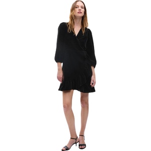 GAP Ls velvet wrap mini черно s (826657-02)