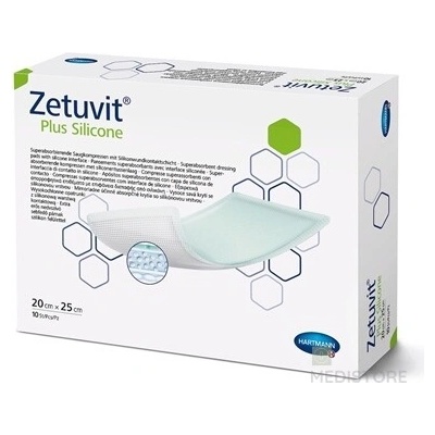 ZETUVIT Plus Silicone kompres sterilný 20x25 cm 1x10 ks Paul Hartmann AG
