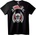 NOONEBRAND Тениска Skull Пламък - XL, Black