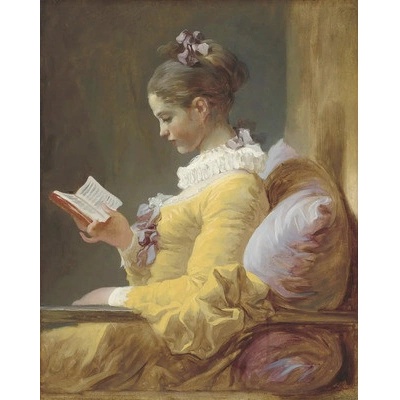 Obraz v ráme Klasik 4050cm čitateľka 46x56 cm