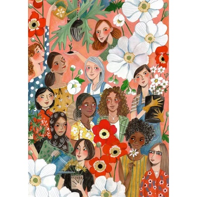 Pieces & Peace - Puzzle Women Gardening - 500 piese