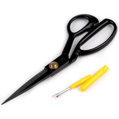 Krejčovské nůžky QK délka 23 cm s páráčkem Varianta: černá, Balení: 1 ks 59992/154566/277051 – Hledejceny.cz