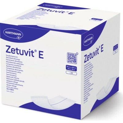 ZETUVIT E nesterilný nasiakavý kompres 20 x 40 cm 30 ks