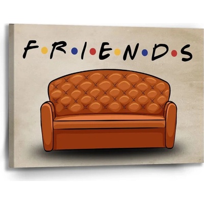 Sablio Obraz Seriál Priatelia FRIENDS Gauč - 90x60 cm