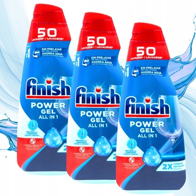 Finish gél All-in-One Regular Power Gel do umývačky riadu 3 x 1 l 150 umytí