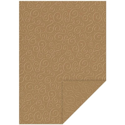 Heyda Kraftový papír embosovaný A4 s reliéfem Milano světle hnědý 220g/m2 1ks – Zbozi.Blesk.cz