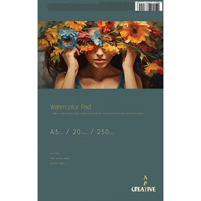 Скицник Watercolor Pad А3, 230 g, 20 листа (33744-А)