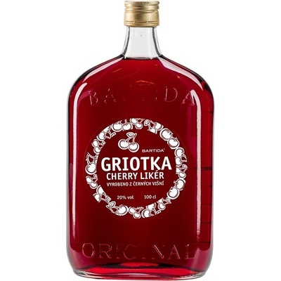 Bartida Griotka Cherry Likér 20% 1 l (čistá fľaša)