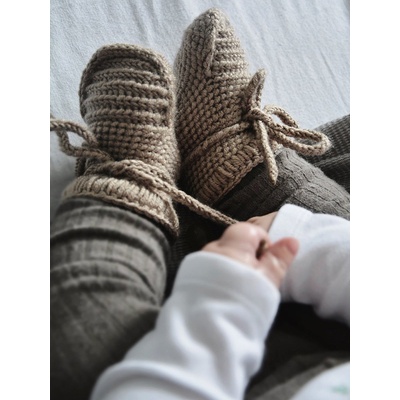 Withloveboots Papučky Classic so šnúrkami kapučínové