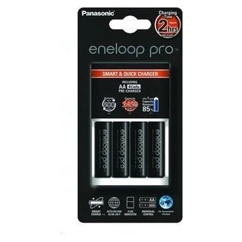 Panasonic Eneloop Smart-Quick Charger + 4x AA 2500mAh K-KJ55HCD40E