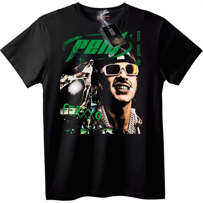 NOONEBRAND Тениска Ferxxo Зеления човек - XS, Black