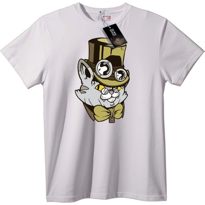 NOONEBRAND Тениска Стимпанк Котка - M, Black