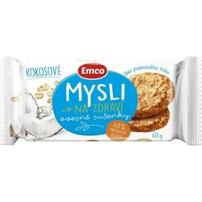 Emco Mysli ovsené sušienky kokosové 60 g
