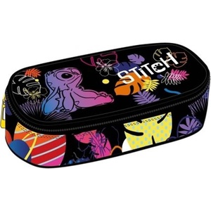 COOLPACK Елипсовиден ученически несесер Cool Pack Campus - Stitch Black (F062886)