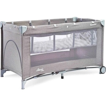 Caretero Cestovná postieľka Basic Plus Grey