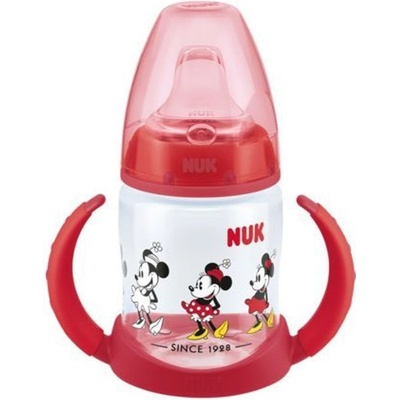 Nuk FC lahvička na učení Mickey Mouse červená 150 ml