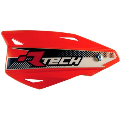 RACETECH (RTECH) chrániče páček VERTIGO CROSS/ENDURO barva červená (s upevněním na řídítka)