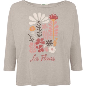 GreenBomb Дамска тениска GreenBomb Les Fleurs Simper T-shirt - Sandstone - размер XS (916-7665-0111)