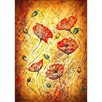 Image 1 of Enjoy - Puzzle Red Poppies Painting - 1 000 piese