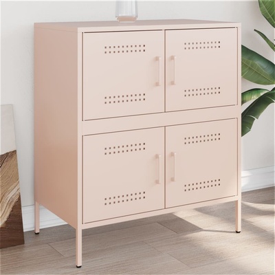 vidaXL 11461.842953 příborník růžový 68 x 39 x 79 cm ocel