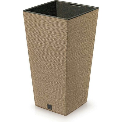PROSPERPLAST Kvetináč FURU SQUARE ECO WOOD 39,5cm naturo